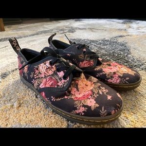 Floral Doc Marten shoes